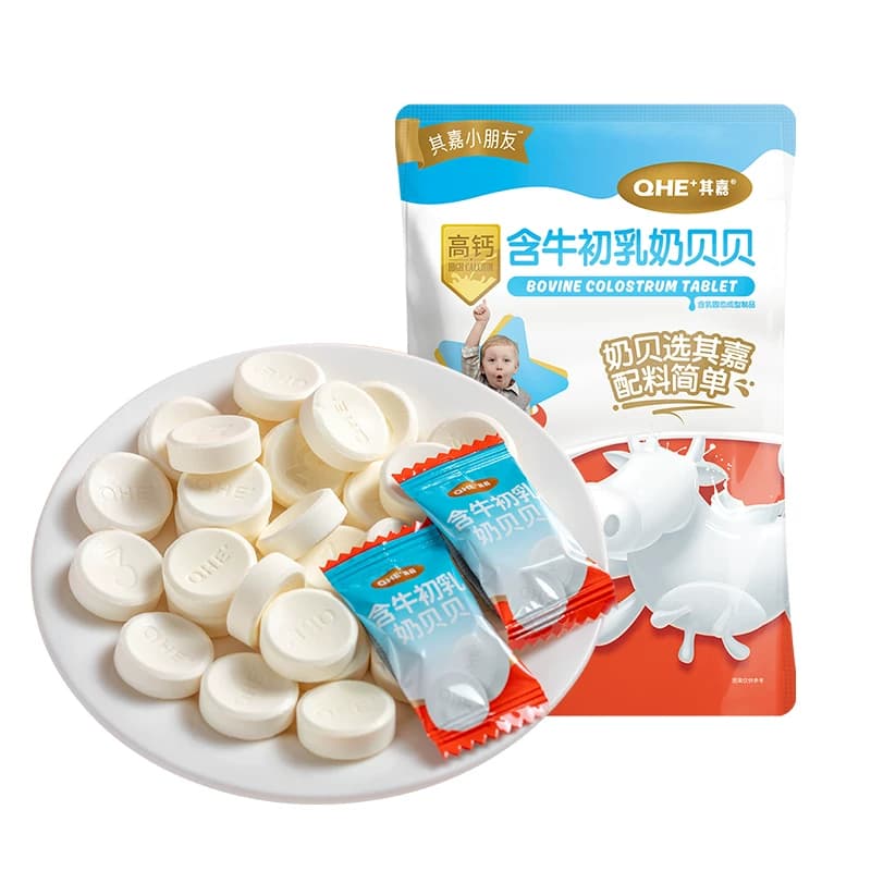小奶花QHE其嘉含牛初乳高钙奶片奶酪棒零食儿童奶贝 - 缩略图2