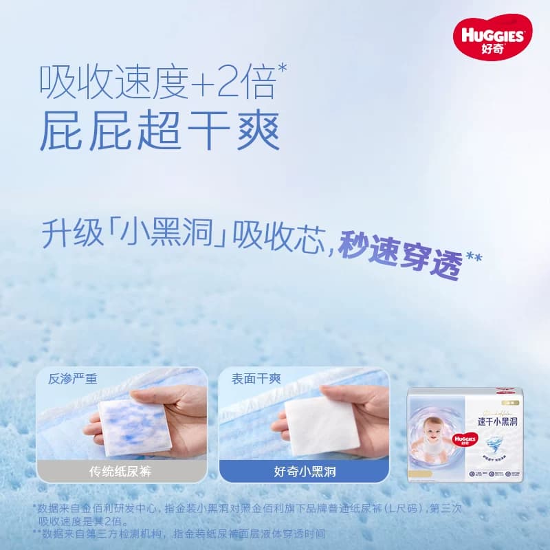 【原箱发货】好奇金装小黑洞S-4XL速干不易红纸尿裤成长裤 - 缩略图3