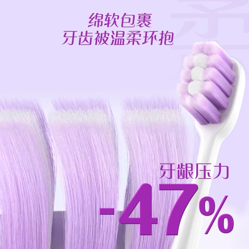 DARLIE/好来原黑人牙刷4支护龈抑菌洁齿减压口腔清洁软毛 - 缩略图5