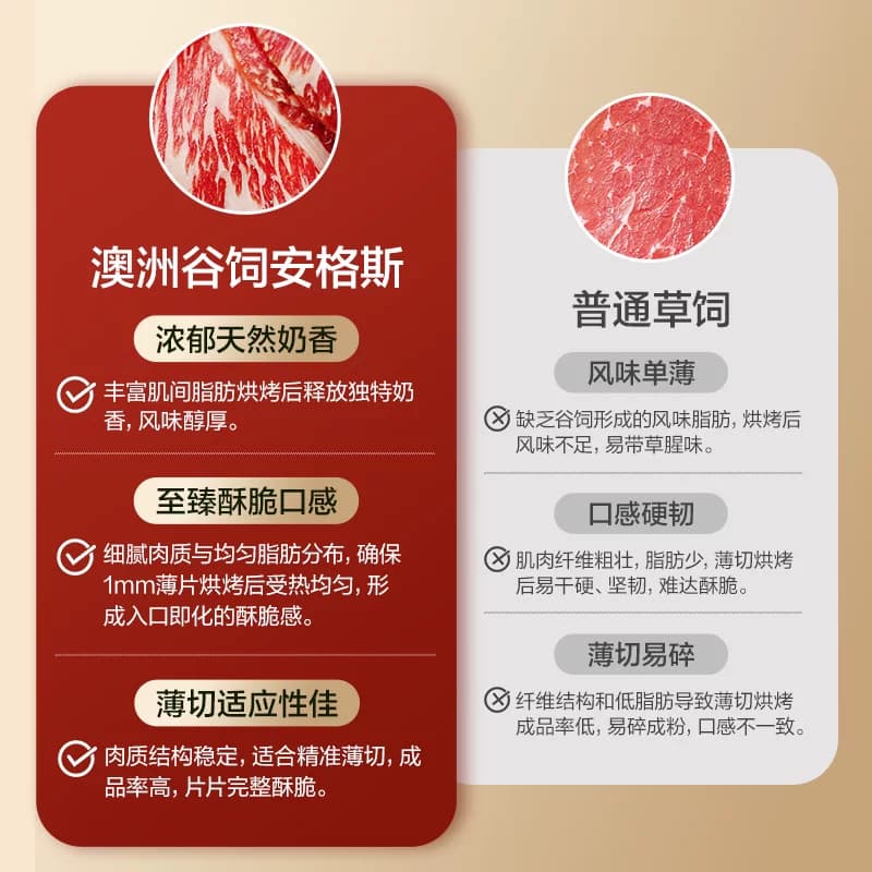 良品铺子澳洲安格斯超薄牛脆脆肉干牛排片卤味熟食休闲零食小吃 - 缩略图4