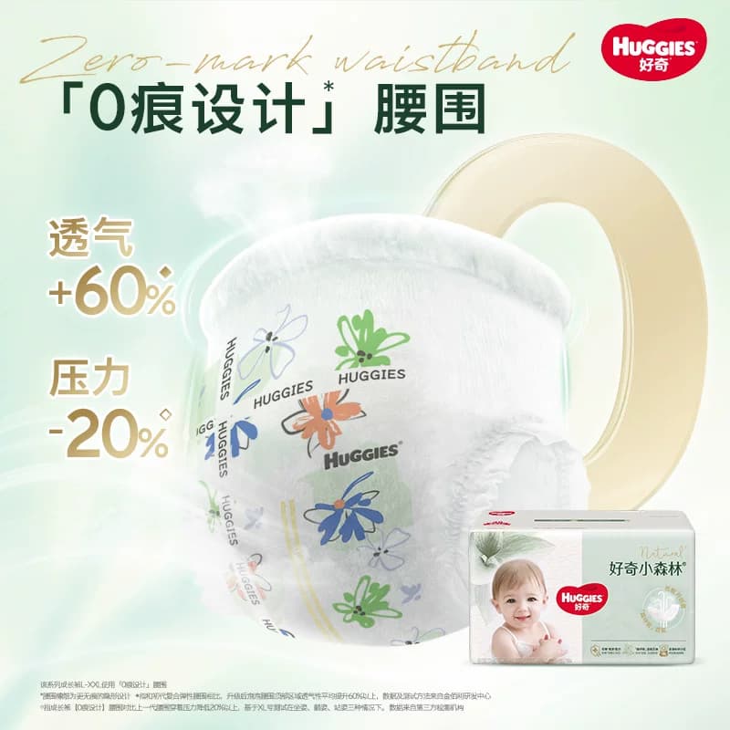 【原箱发货】好奇小森林心钻装NB-3XL低敏透氧纸尿裤拉拉裤尿不湿 - 缩略图5