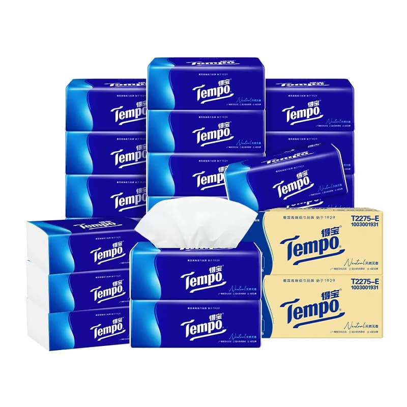 【下拉详情享优惠】Tempo/得宝软抽经典4层加厚抽纸家庭组合箱装 - 缩略图2