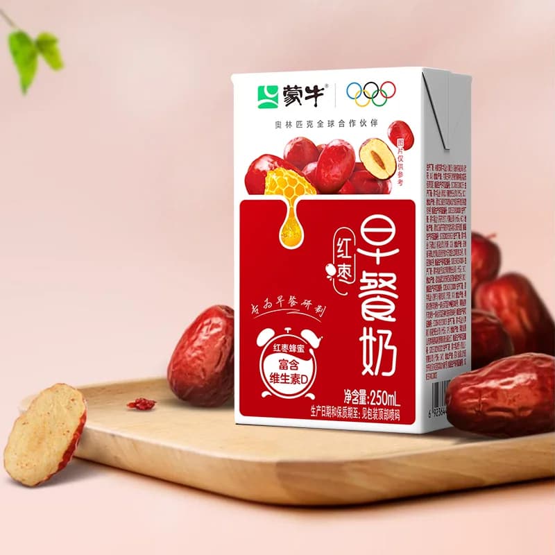蒙牛红枣味营养早餐奶250ml*16盒优质蛋白口感香醇节日送礼 - 缩略图4