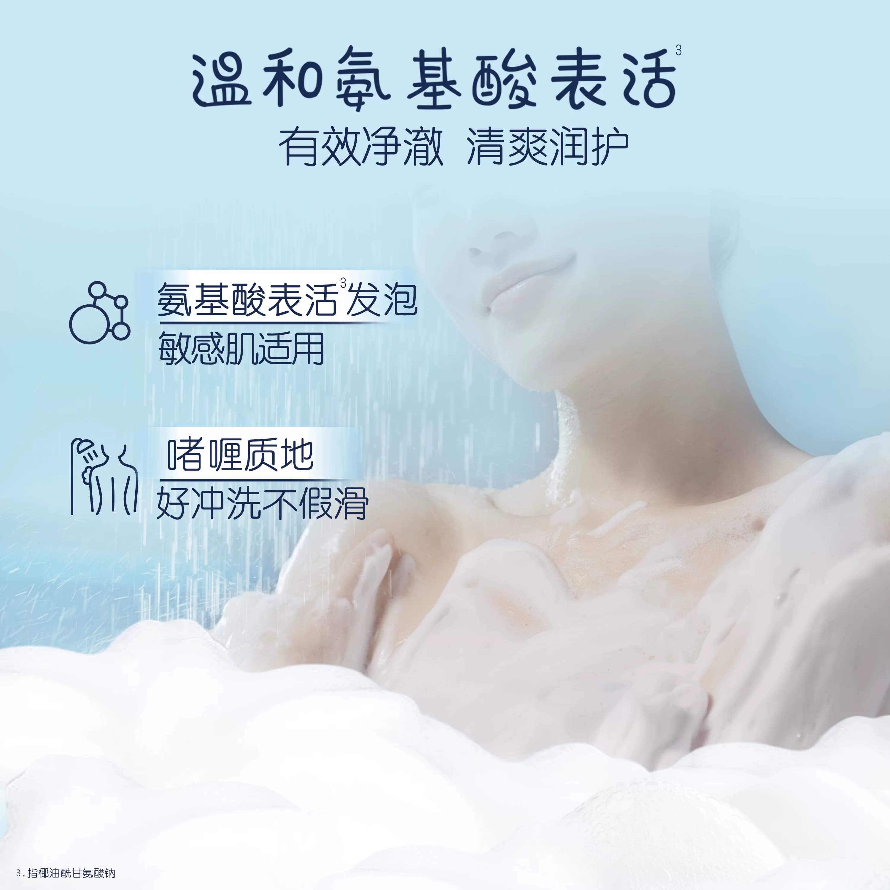 多芬果酸沐浴露冰川海盐白柚香清爽滋润保湿氨基酸温和清洁滋润 - 缩略图3