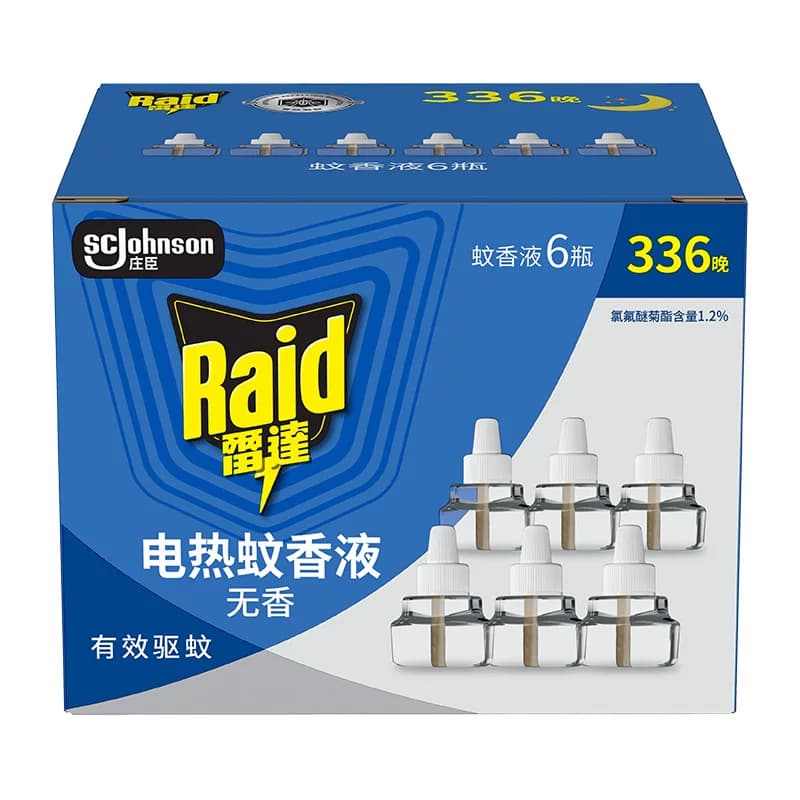 雷达电热蚊香液补充液替换装 29.4ml*6瓶可用336晚驱蚊无香无烟 - 缩略图2