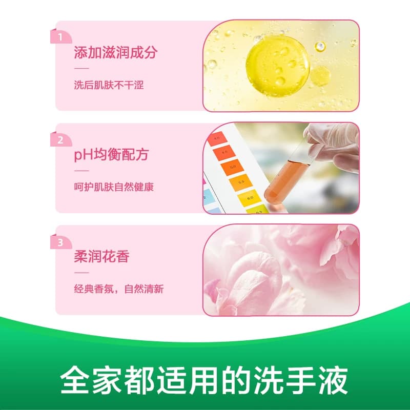 Dettol/滴露滋润抑菌系列洗手液-保湿倍护家用泡沫丰富消字号 - 缩略图4