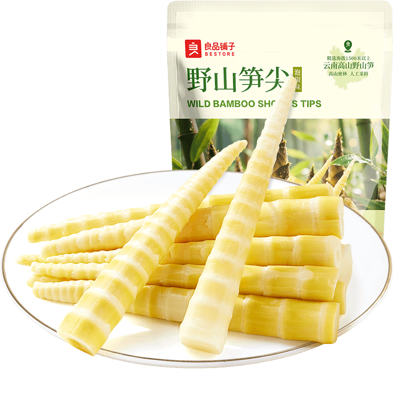 良品铺子野山笋尖新鲜笋尖泡椒味竹笋笋干脆笋酸笋零食 - 缩略图4