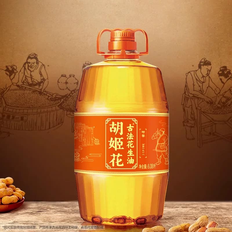 胡姬花古法花生油6.08L*1桶家用桶装食用油 - 缩略图3