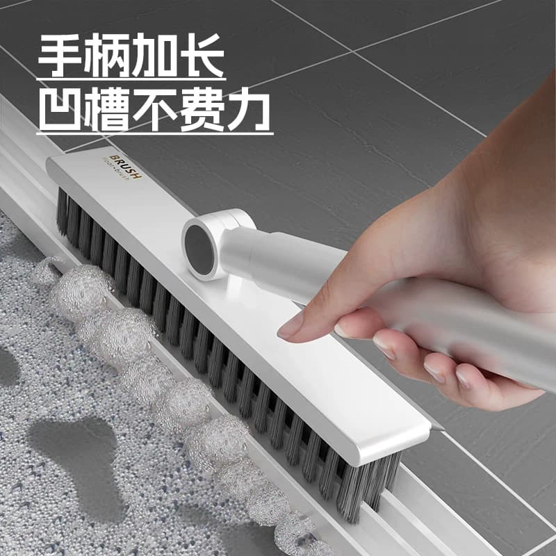缝隙刷浴室清洁刷1个卫生间地板刷刷子长柄刷地硬毛洗地厕所地缝 - 缩略图4