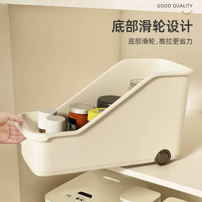 厨房收纳盒锅具收纳架塑料置物锅盖架橱柜收纳盒整理储物架子神器 - 缩略图3