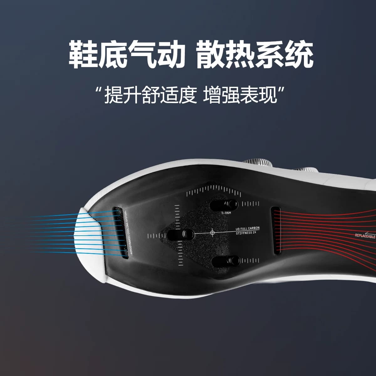 GRC双旋钮全碳底轻量骑行锁鞋公路车自行车骑行鞋硬底运动鞋男女 - 缩略图3