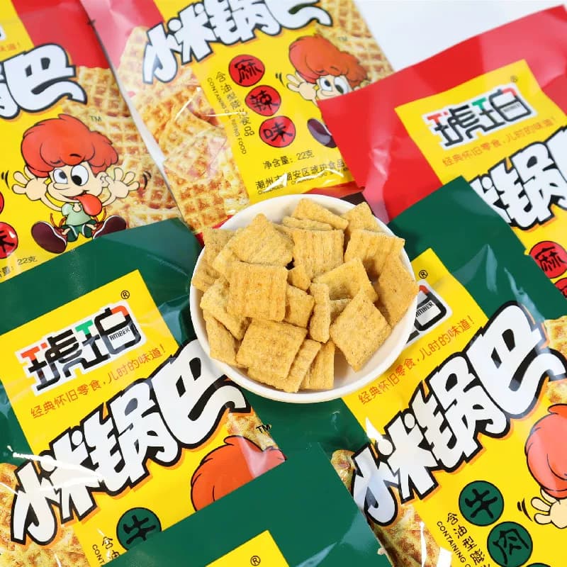 琥珀小米锅巴麻辣牛肉味膨化特产即食零食小吃儿时8090怀旧大礼包 - 缩略图4