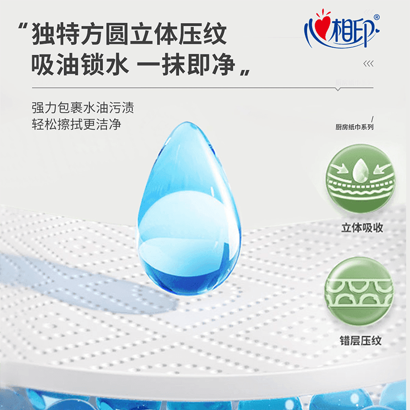 【下拉享优惠】心相印厨房抽纸可水洗厨房专用纸巾双层加厚吸油纸 - 缩略图4