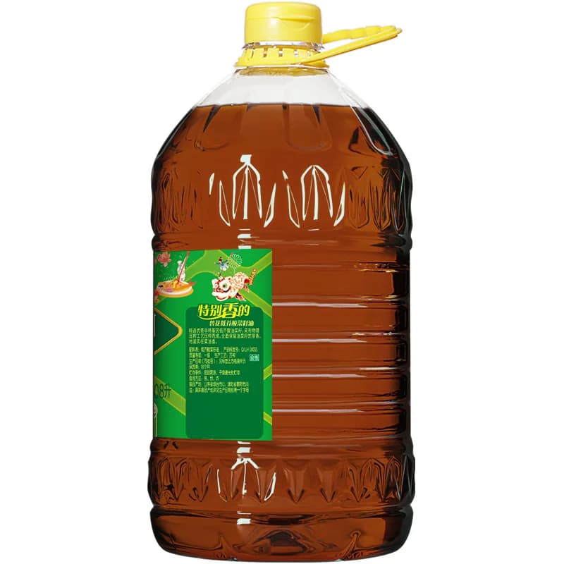 鲁花香飘万家低芥酸浓香菜籽油6.08L - 缩略图4