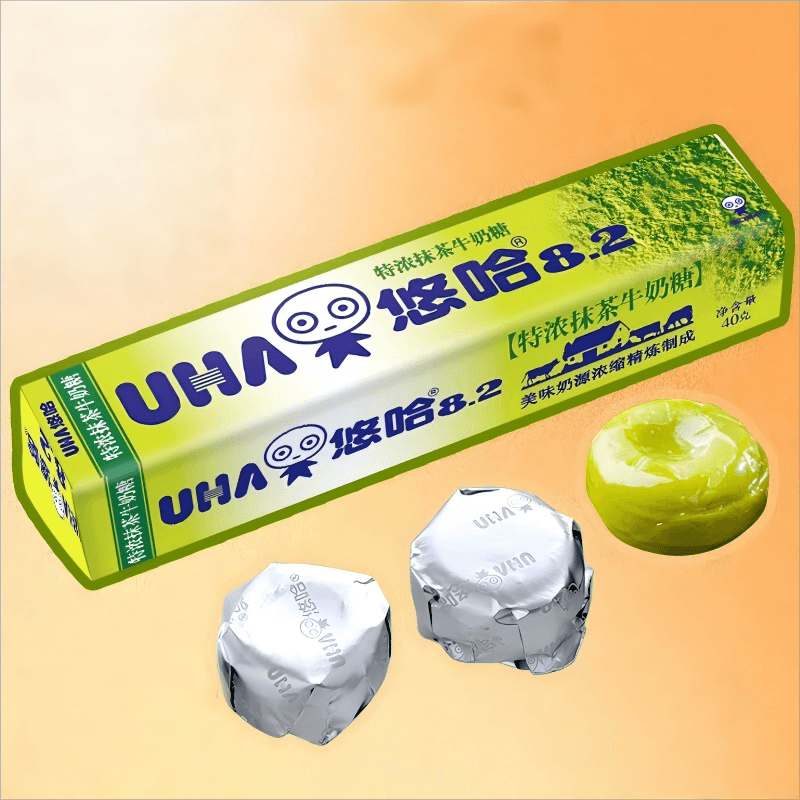 UHA悠哈特浓抹茶牛奶糖40g*1条儿童条装糖果零食独立包装凑单 - 缩略图3