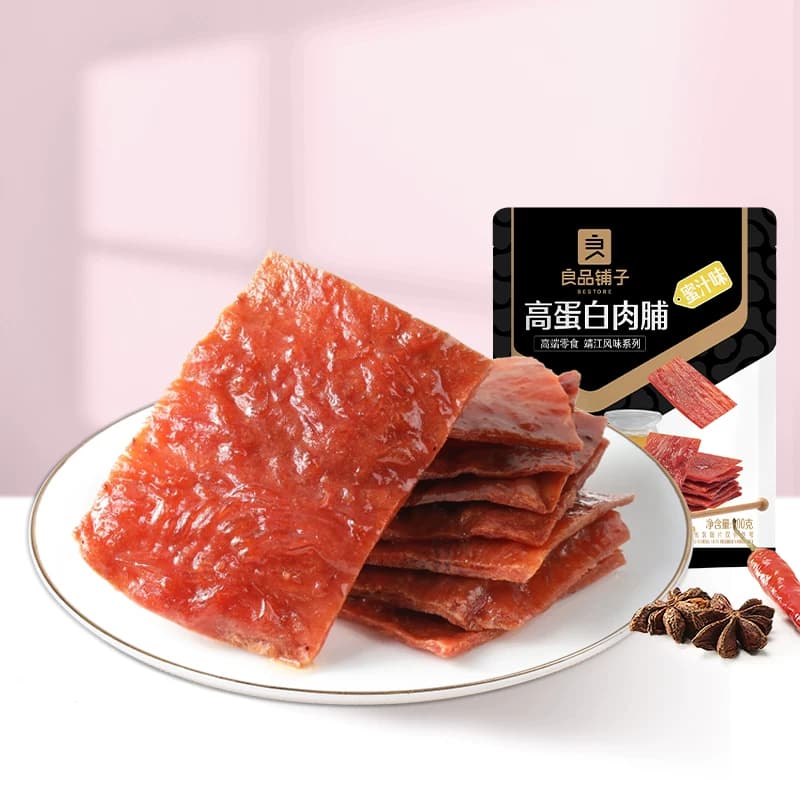 良品铺子肉干高蛋白肉脯鸡肉猪肉休闲零食小吃网红解馋即食食品 - 缩略图2