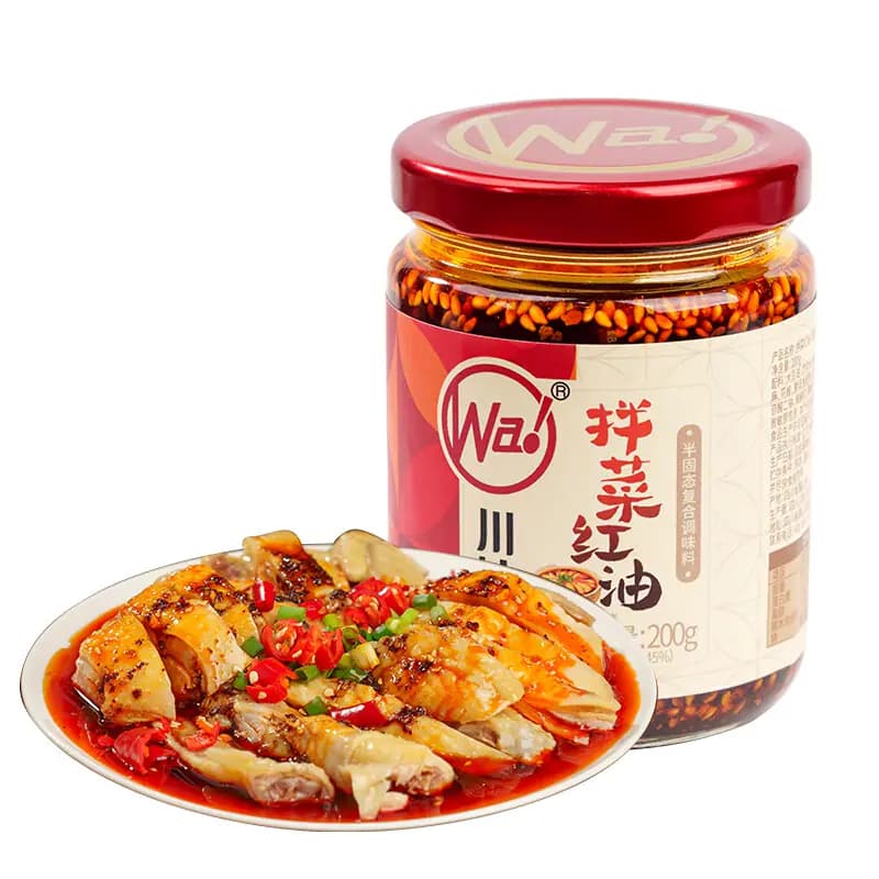下拉换购5.9】川娃子凉拌菜辣椒油拌菜红油调料辣椒酱四川辣子 - 缩略图2
