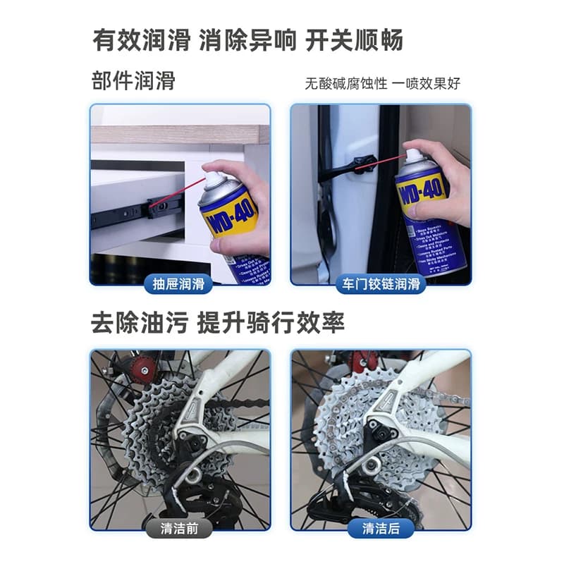 wd40除锈去锈防锈油神器金属强力清洗润滑剂防锈油喷剂螺丝松动 - 缩略图4