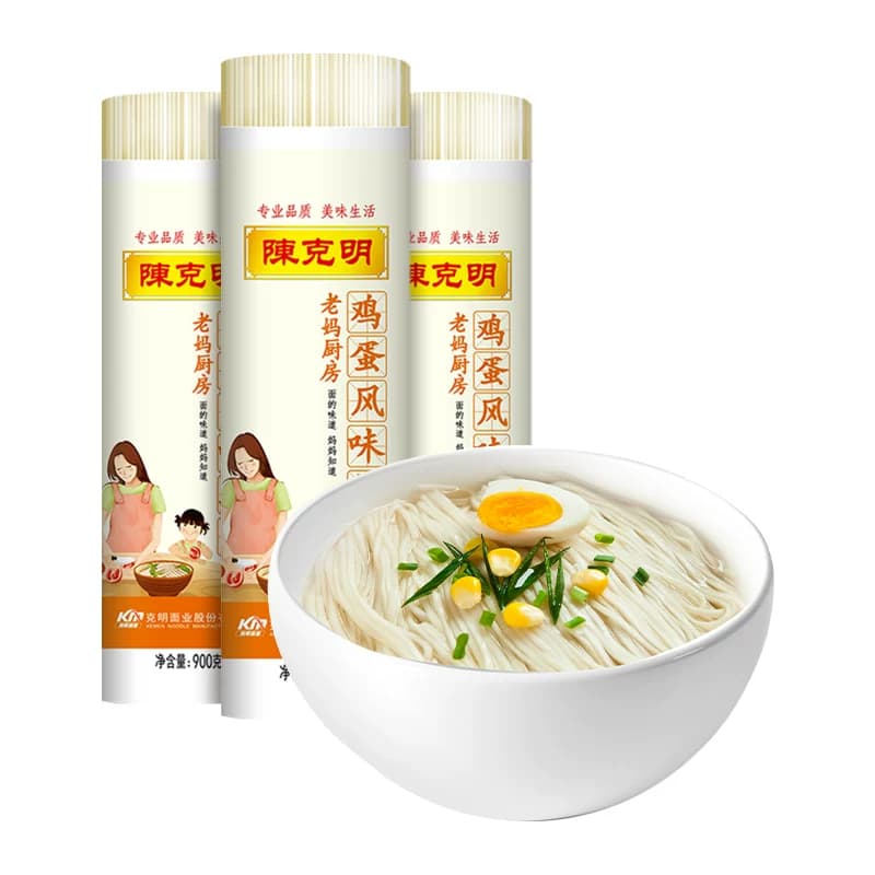 陈克明鸡蛋龙须面非油炸含盐劲道爽滑久煮不坨入口即韧妈妈味道 - 缩略图2