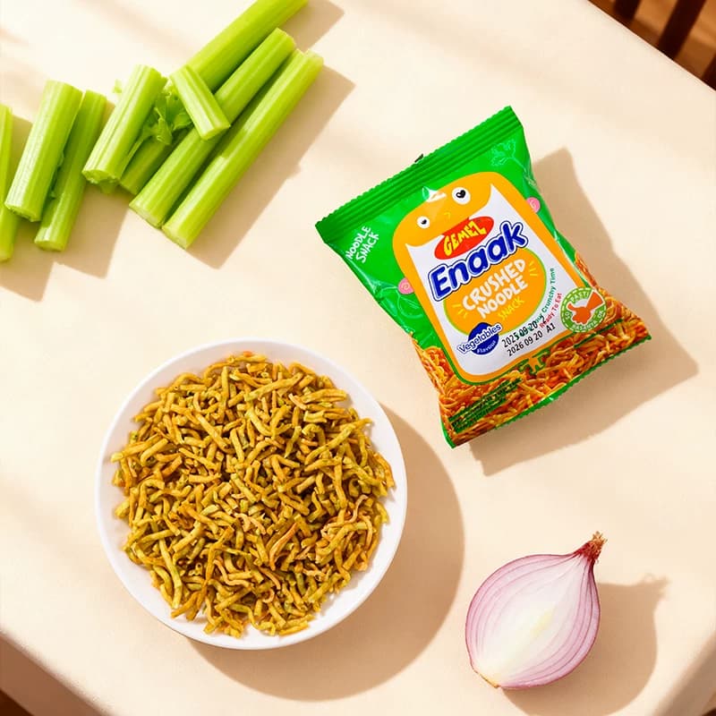 印尼进口GEMEZ小鸡面干吃脆面烧烤蔬菜原味脆脆面儿童掌心脆零食 - 缩略图3