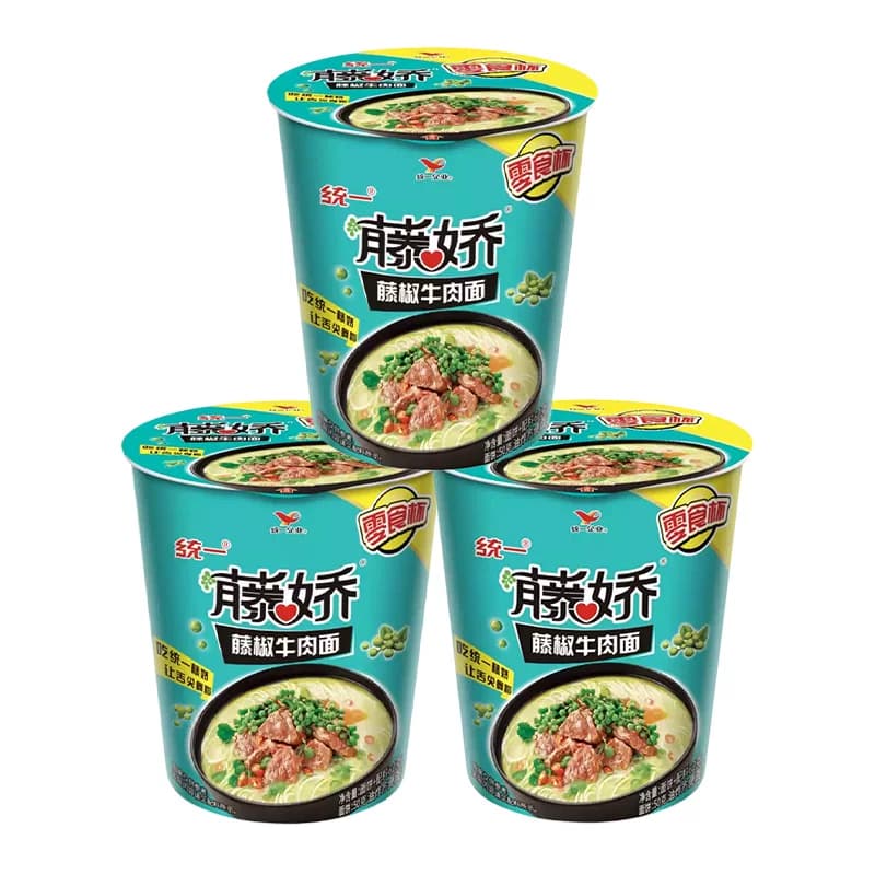 统一方便面藤牛肉面62g*3连杯整箱零食杯泡面速食夜宵宿舍 - 缩略图2