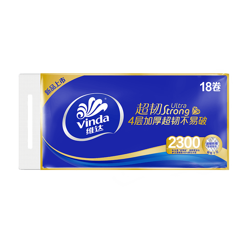 维达超韧无芯卷纸4层128g18卷家用纸巾使用安心 - 缩略图2