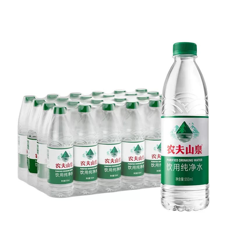 【下拉更优惠】农夫山泉饮用纯净水550ml*24瓶塑膜装居家常备 - 缩略图2