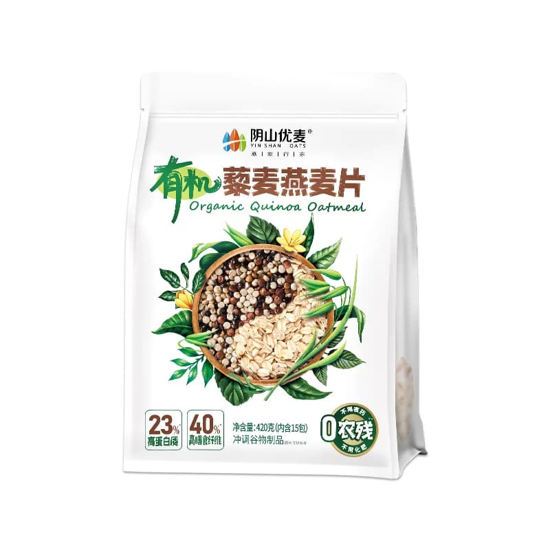 阴山优麦有机藜麦燕麦片420克裸燕麦早餐即食麦片 - 缩略图2