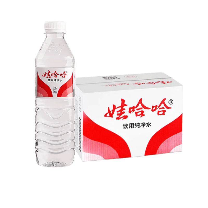 娃哈哈纯净水596ml*24瓶整箱办公开会出行饮用水非天然矿泉水 - 缩略图3