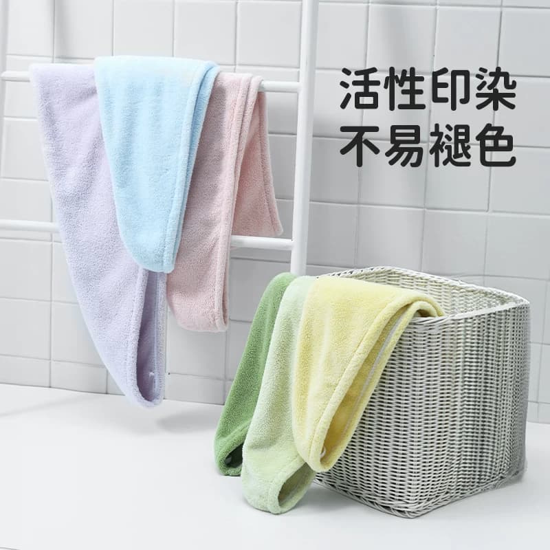 洁丽雅干发帽女强吸水速干发包头巾不易掉毛加厚擦头毛巾浴帽 - 缩略图2
