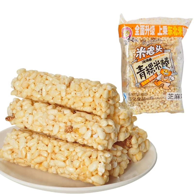 米老头青稞米棒芝麻味150g米通米花糖米果膨化零食品休闲小吃网红 - 缩略图3