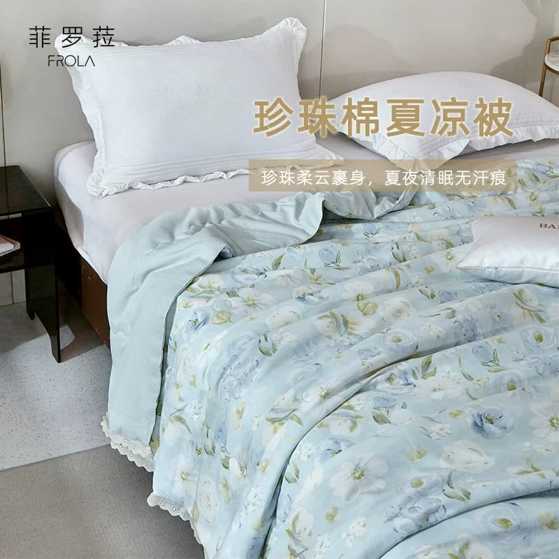 Frola/菲罗菈深睡夏凉被夏季可机洗空调被子被芯夏被免被套薄被 - 缩略图3
