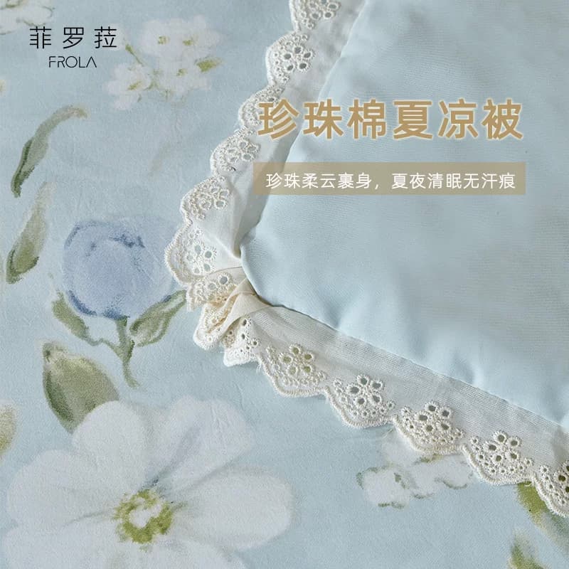 Frola/菲罗菈深睡夏凉被夏季可机洗空调被子被芯夏被免被套薄被 - 缩略图5