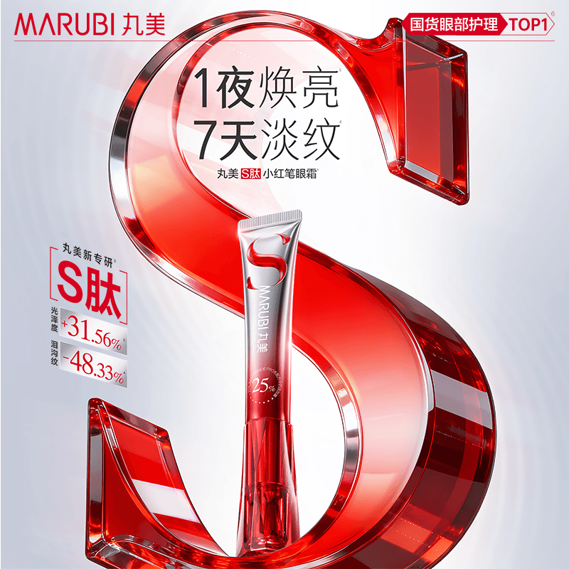 【U先专属T】丸美S肽小红笔眼霜1g*3 全新升级抗皱淡化细纹旅行装 - 缩略图3