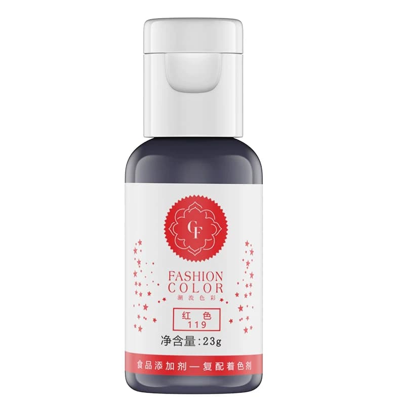 色素可食用烘焙食品级奶油蛋糕翻糖裱花黑金白红色fc - 缩略图5