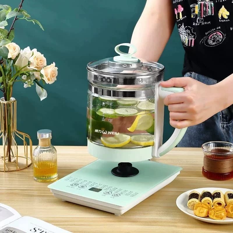 威力养生壶多功能1.8L泡茶煎药壶全自动玻璃耐高温加厚花茶煮茶器 - 缩略图4