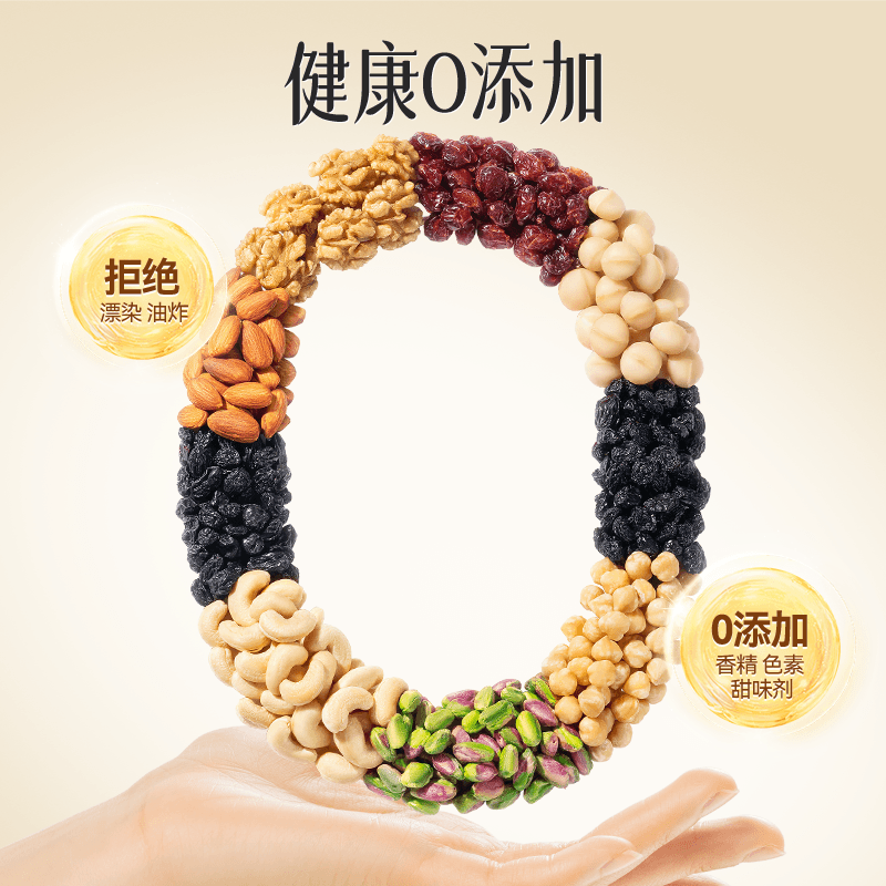 三只松鼠每日坚果750g/30包健康混合干果仁坚果零食礼盒节日送礼 - 缩略图4