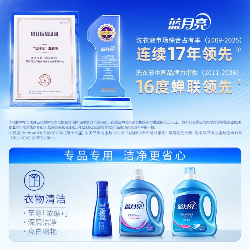 蓝月亮洗衣液官方旗舰店正品持久留香家用除螨深层洁净瓶袋薰衣草 - 缩略图2