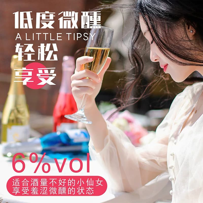 起泡酒果味酒气泡酒水果酒低度酒甜型果味酒颜值女士甜酒 - 缩略图2