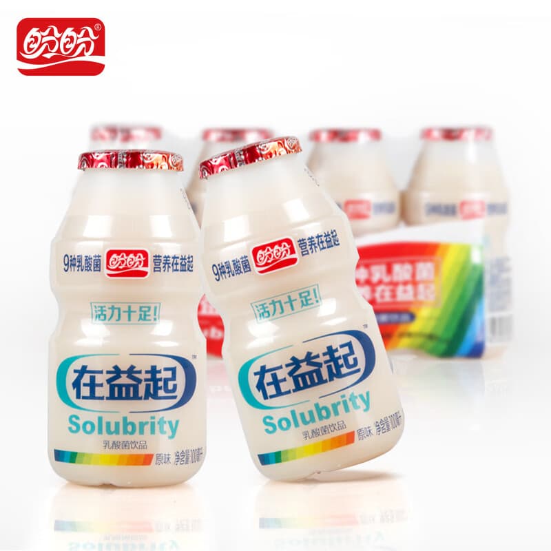盼盼休闲零食组合 小面包糕点食品早餐办公室小吃点心 在益起乳酸菌100ml*4瓶
