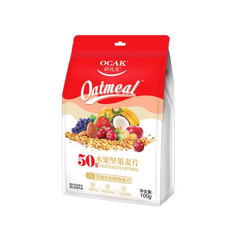 欧扎克多种水果坚果燕麦片100克 麦果脆系列 早餐搭配 烘焙麦片 水果坚果口味100g