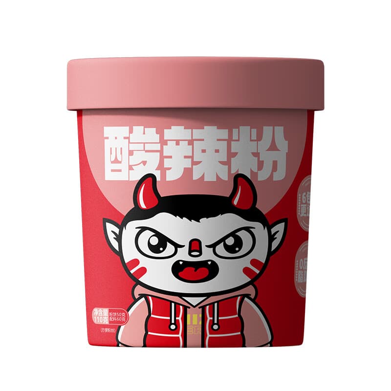 食族人酸辣粉重庆小面麻酱泡椒米线速食 【1桶】定制酸辣粉110g*1桶
