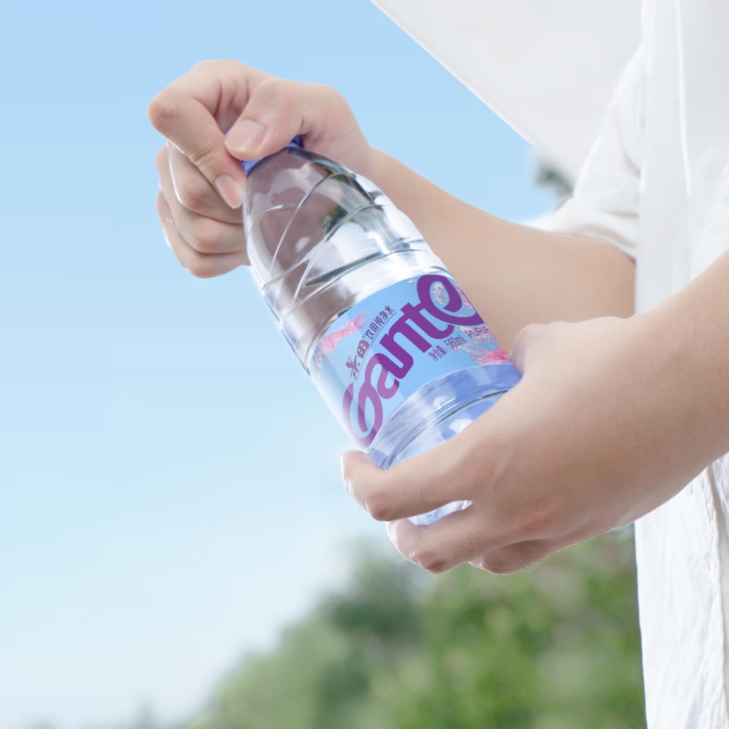 景田饮用纯净水 560ml*24瓶 箱装塑膜装 会议办公用水 家庭健康饮用水