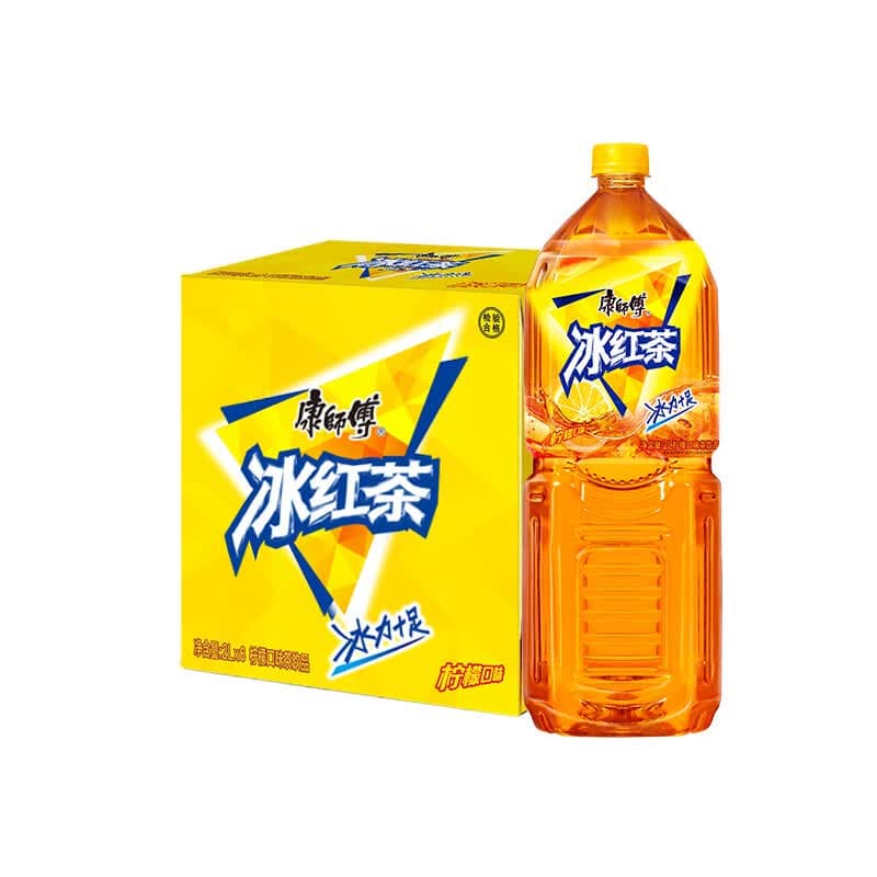 康师傅 冰红茶2L*6瓶 柠檬红茶饮料饮品大瓶聚餐装整箱 热门商品