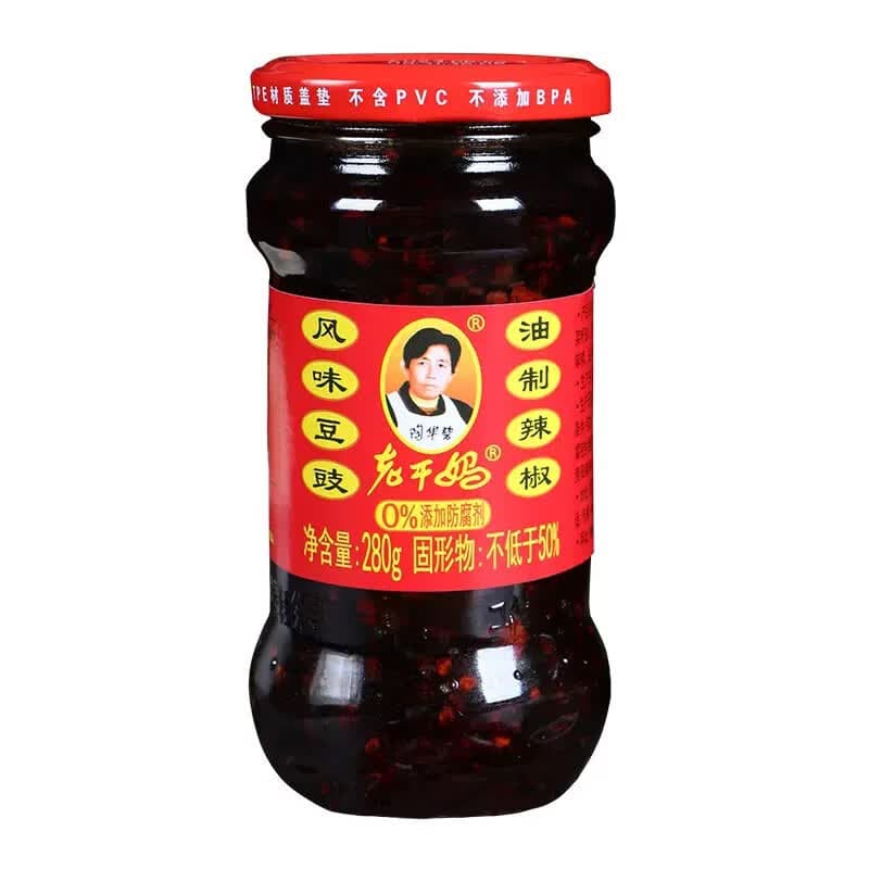 陶华碧老干妈风味豆豉油制辣椒280g 贵州特产辣椒酱下饭菜调料蘸料拌面酱