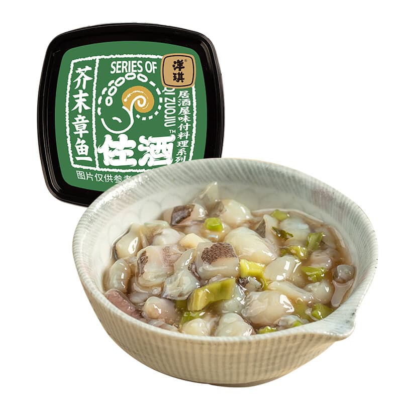 洋琪食品佐酒系列70g 多口味可选 日料刺身 下酒菜 烧烤出游踏青 主推款 芥末章鱼70g【新老包装随机发】