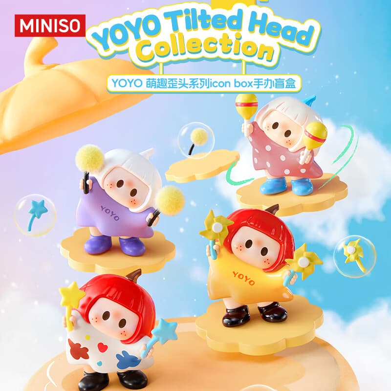 名创优品（MINISO）YOYO萌趣歪头icon box手办盲盒右右酱摆件玩具周边生日七夕节礼物