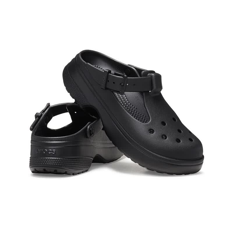 卡骆驰（CROCS）经典玛丽珍芭蕾洞洞鞋|210581 黑色   37 /38(230mm)