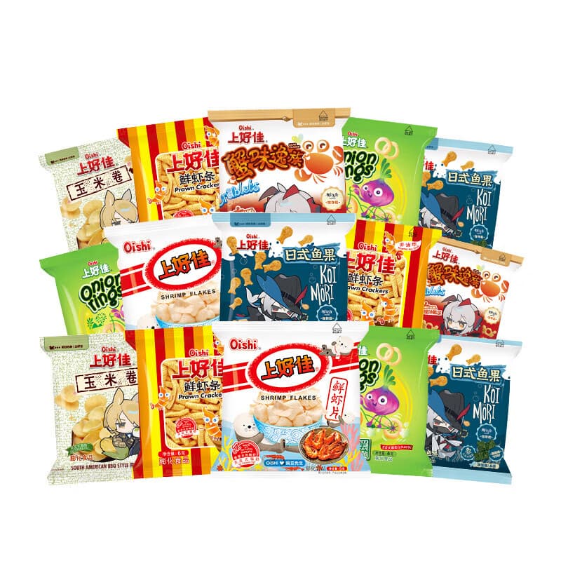 上好佳休闲小零食 膨化食品办公室零食小包装5-6g 42包（口味随机）