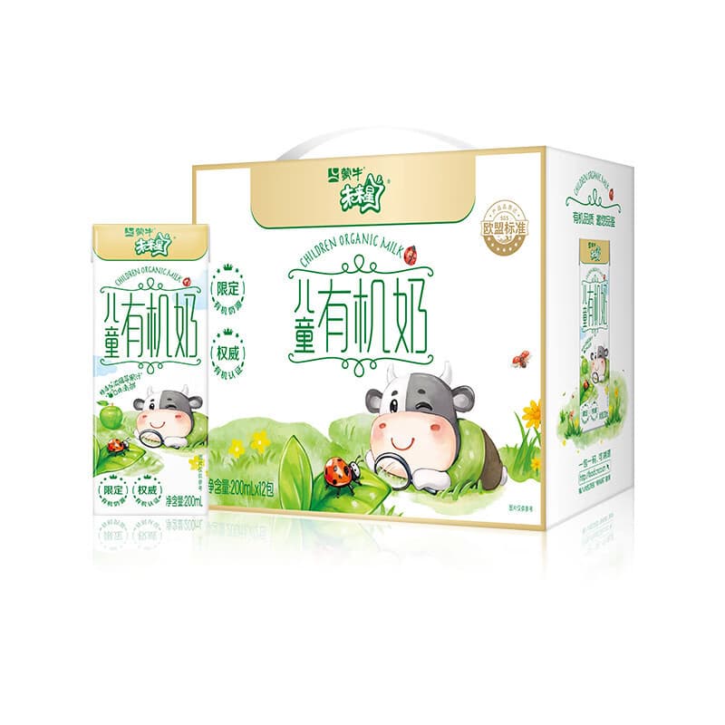 蒙牛未来星儿童有机奶牛奶利乐苗条装200mlx12盒优质营养 儿童有机奶200ml×12盒*1箱 2026年4月产